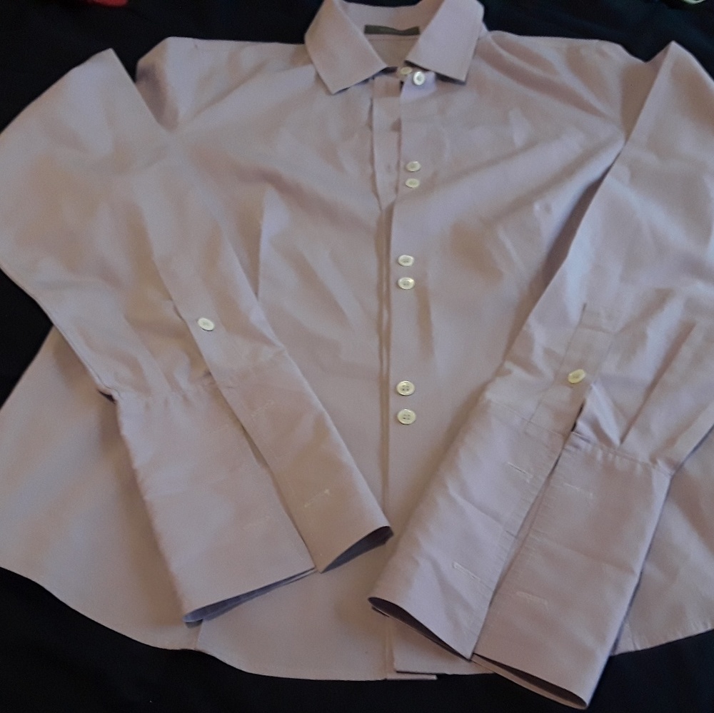 Liz Claiborne Dress Shirt Lavender Size 10